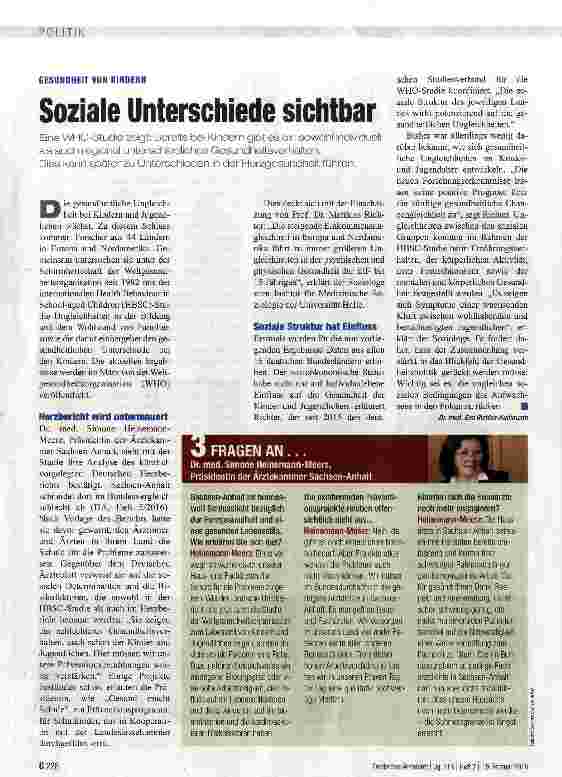 Vorschauseite 1: Soziale Unterschiede sichtbar