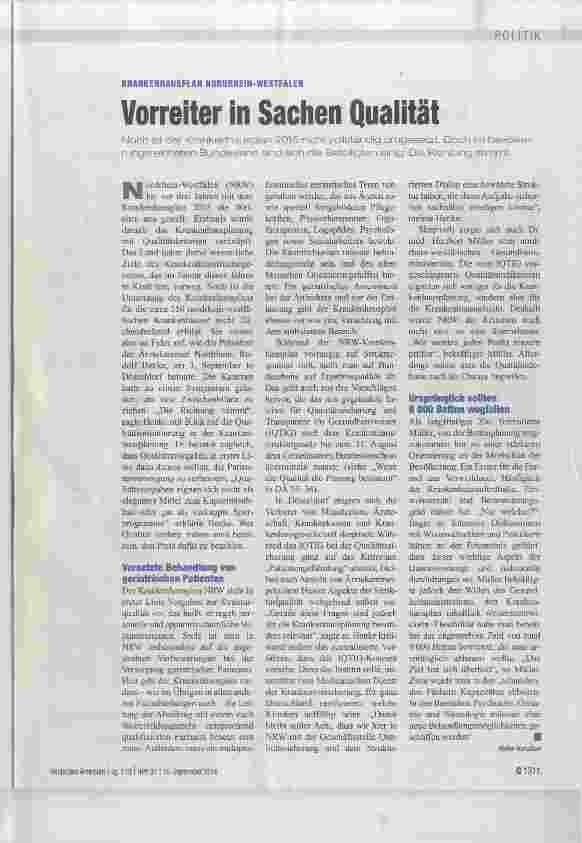 Vorschauseite 1: Vorreiter in Sachen Qualität
