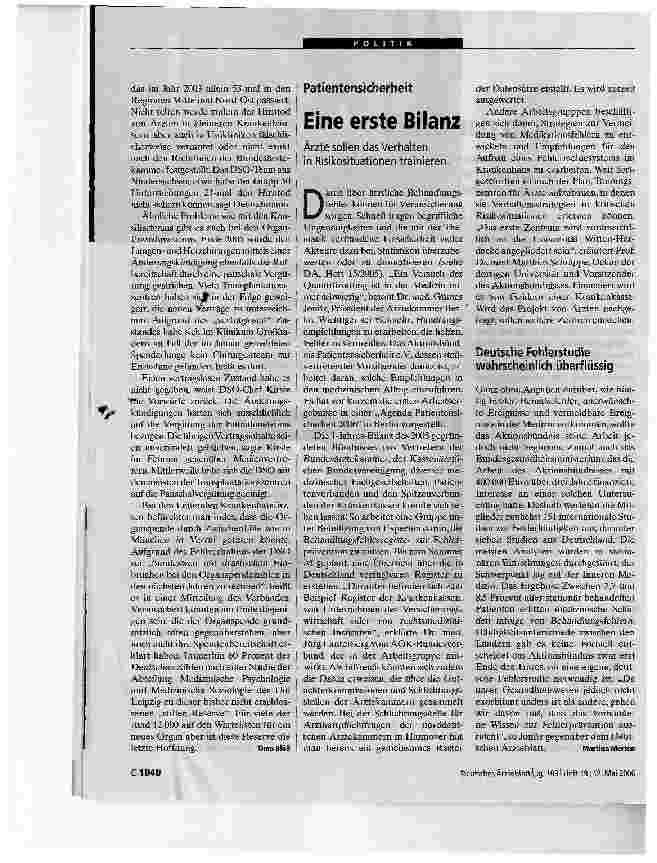 Vorschauseite 2: OrganspendenStiftung in der Kritik