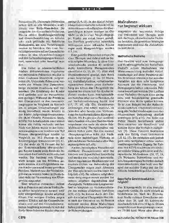 Vorschauseite 2: Prävention und Therapie von Übergewicht im Kindesund Jugendalter