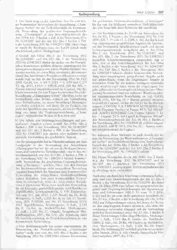 Vorschauseite 4: Verwendung einer geschützten Ursprungsbezeichnung „Champagne/ „Champagner Sorbet