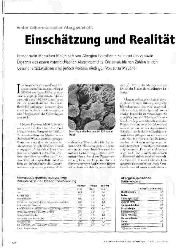 Vorschauseite 1: Einschätzung und Realität unterschiedlich
