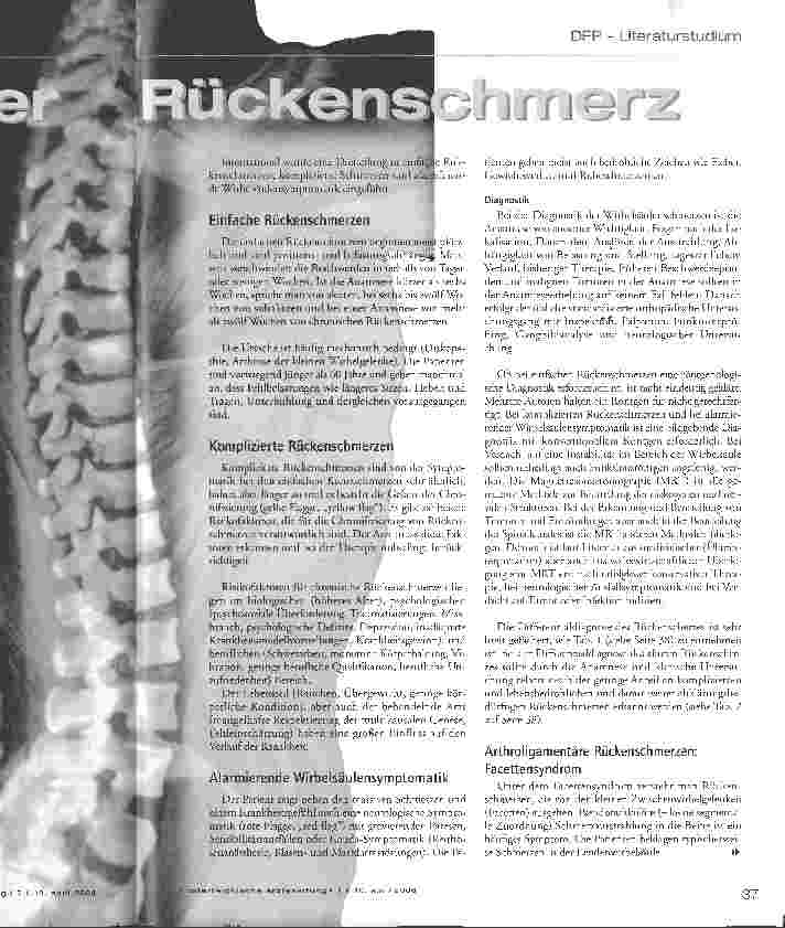 Vorschauseite 2: Der Rückenschmerz