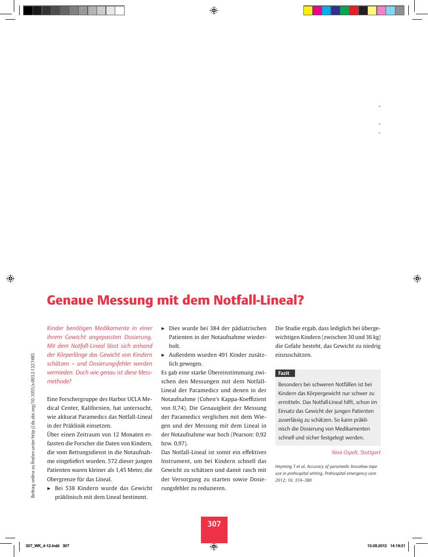 Vorschauseite 1: Genaue Messung mit dem Notfall-Lineal?