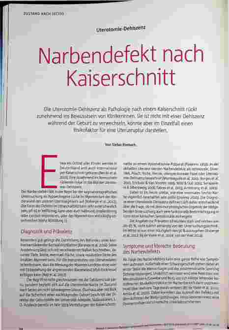 Vorschauseite 1: Narbendefekt nach Kaiserschnitt