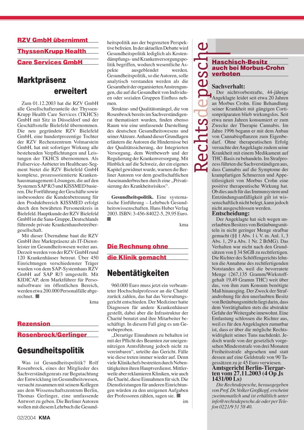 Vorschauseite 1: Marktpräsenz erweitert