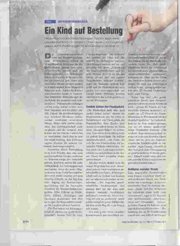 Vorschauseite 1: Ein Kind auf Bestellung