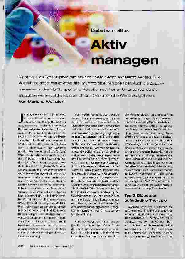 Vorschauseite 1: Aktiv managen