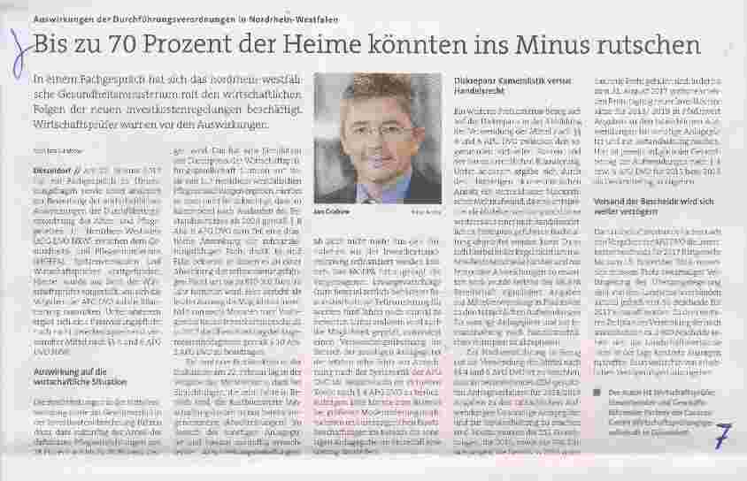 Vorschauseite 1: Bis zu 70% der Heime könnten ins Minus rutschen