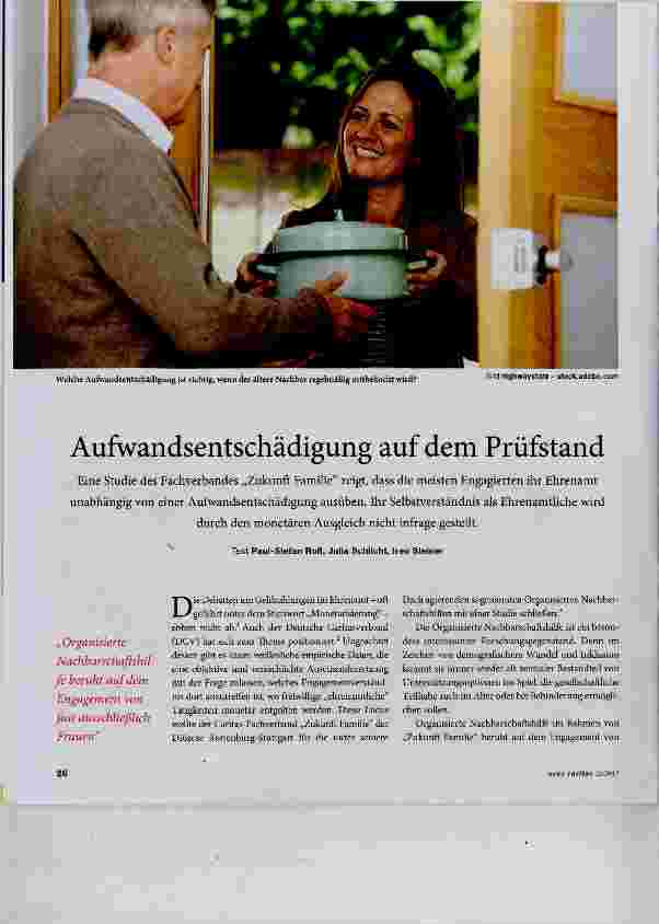 Vorschauseite 1: Aufwandsentschädigung auf dem Prüfstand