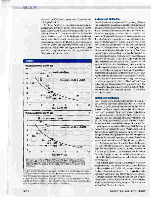 Vorschauseite 3: Hyperkinetische Störungen: Ein bundesweiter Vergleich der Hospitalisationsraten