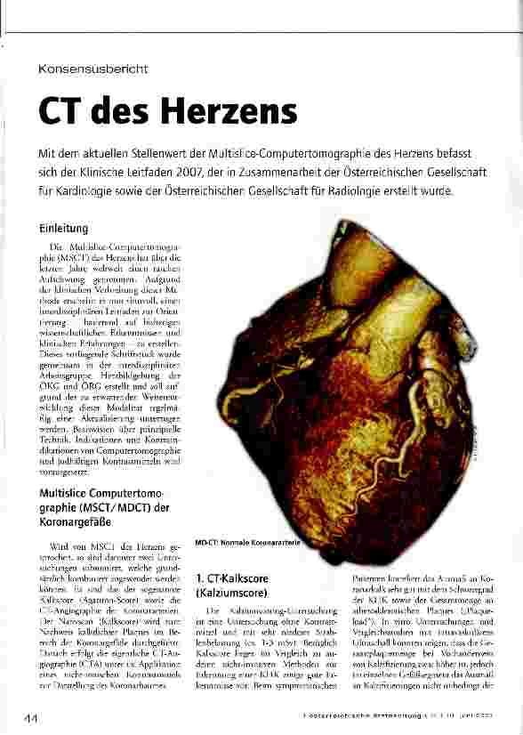 Vorschauseite 1: CT des Herzens