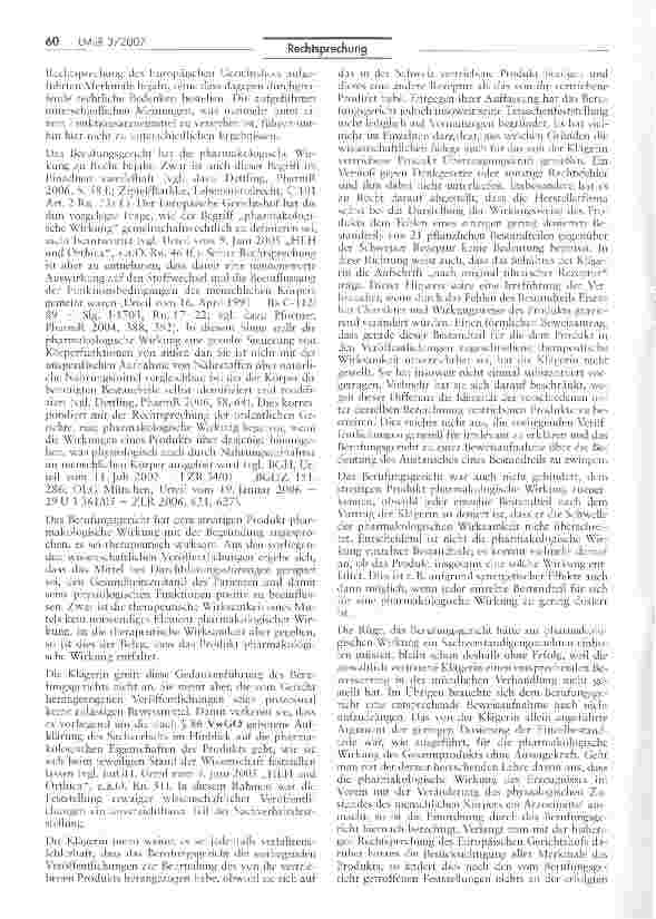 Vorschauseite 5: Abgrenzung Arzneimittel/Nahrungsergänzungsmittel