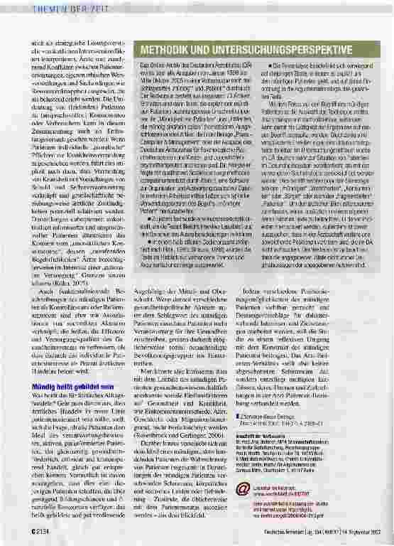 Vorschauseite 3: Eigenverantwortlich, informiert, anspruchsvoll