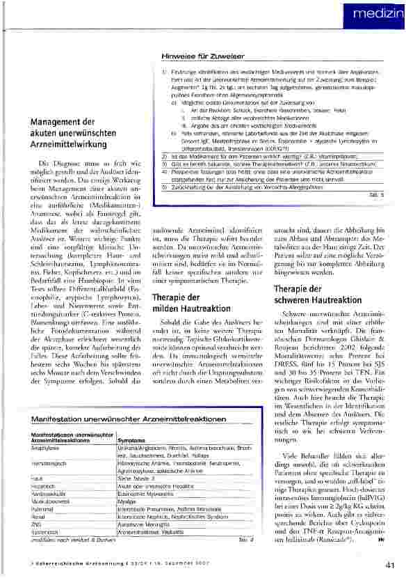 Vorschauseite 5: Arnzeimittelunverträglichkeit