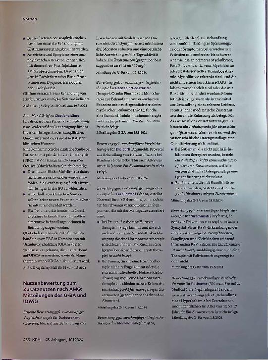 Vorschauseite 3: Nirsevimab (Sekundärprophylaxe von RSV-Infektionen, Kinder während ihrer 1. RSV-Saison)