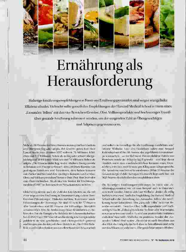 Vorschauseite 1: Ernährung als Herausforderung