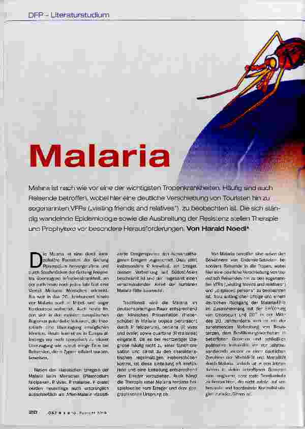 Vorschauseite 1: Malaria