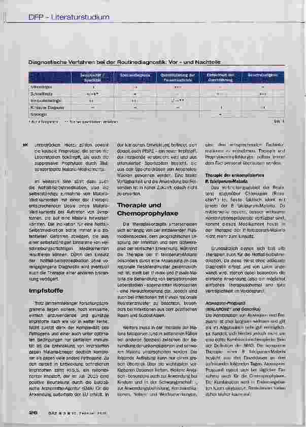 Vorschauseite 5: Malaria