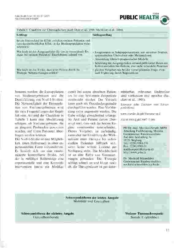 Vorschauseite 2: Evidenzbasierte Medizin im Alter