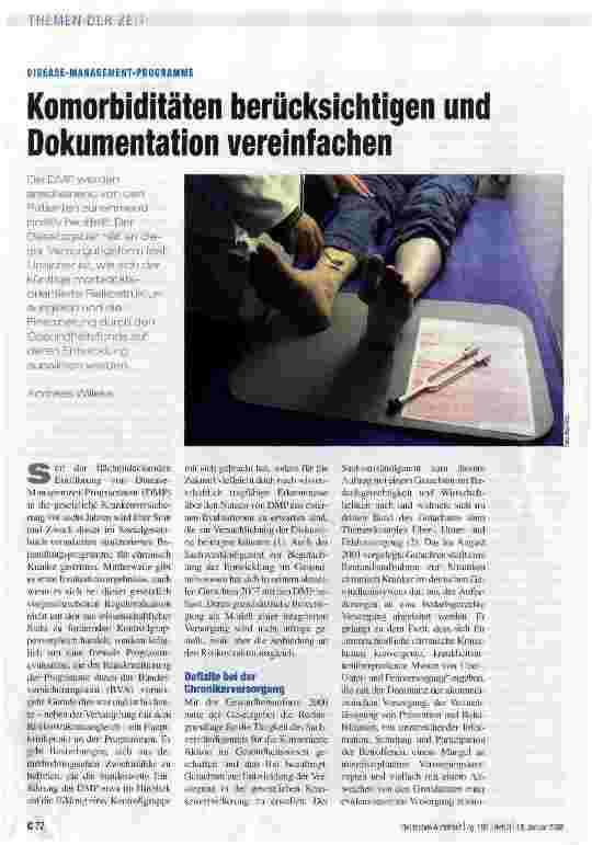 Vorschauseite 1: Komorbiditäten berücksichtigen und Dokumentation vereinfachen