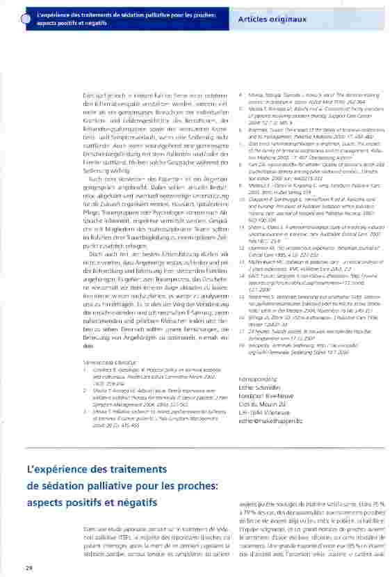 Vorschauseite 4: Erfahrungen von Angehörigen mit Palliativer Sedierungstherapie: Was belastet was erleichtert?