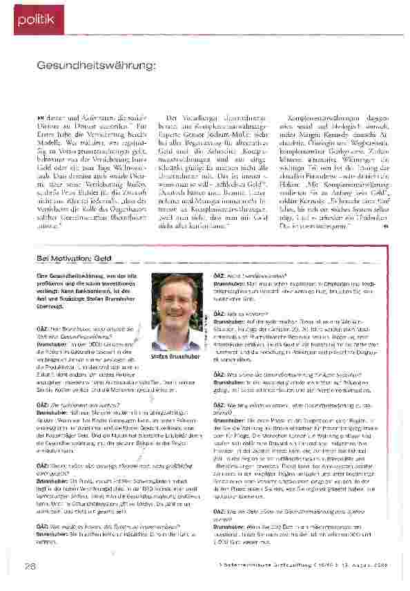 Vorschauseite 3: Neues Geld für das System