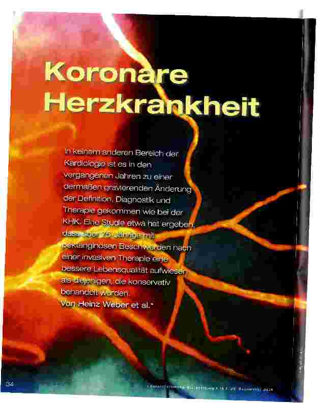 Vorschauseite 1: Koronare Herzkrankheit