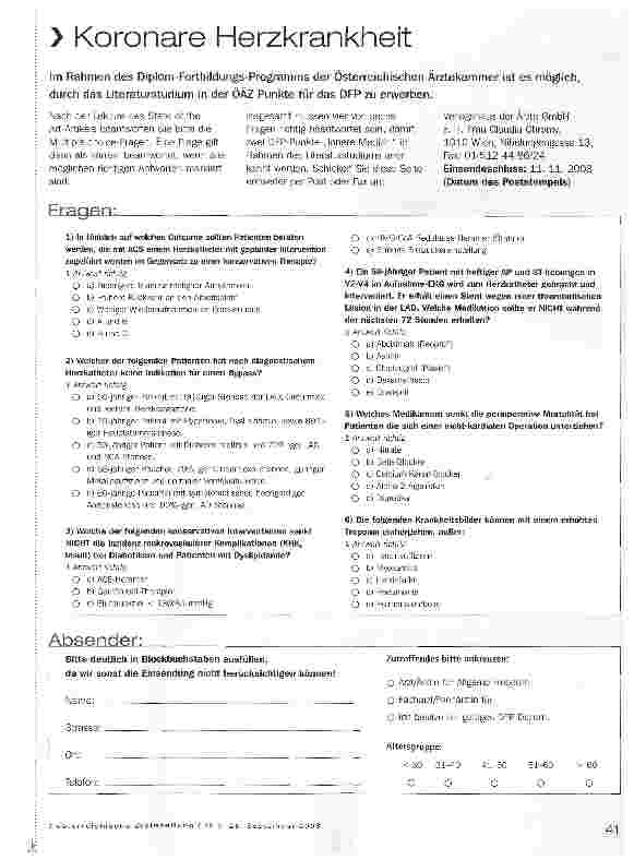 Vorschauseite 6: Koronare Herzkrankheit
