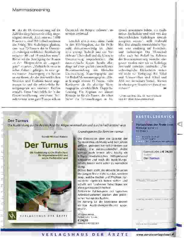 Vorschauseite 3: MammascreeningVorbild Österreich