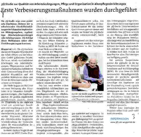 Vorschauseite 1: Erste Verbesserungsmaßnahmen wurden durchgeführt