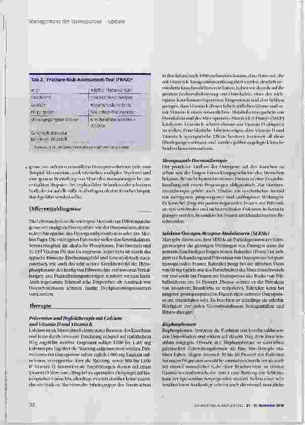 Vorschauseite 6: Management der Osteoporose - Update