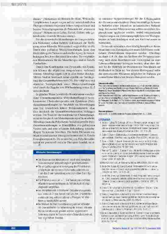 Vorschauseite 6: Therapie des Melanoms