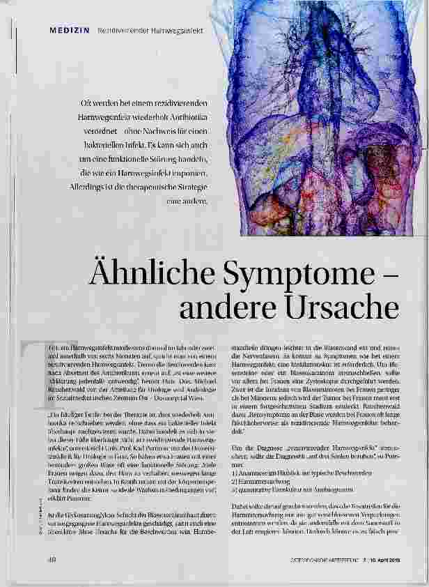 Vorschauseite 1: Ähnliche Symptome andere Ursache