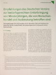 Vorschauseite 1: Empfehlungen des Deutschen Vereins zur bedarfsgerechten Unterbringung von Minderjährigen, die von Menschenhandel und Ausbeutung betroffen sind.