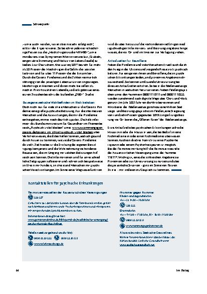 Vorschauseite 5: Psychische Gesundheit geht alle an.