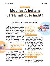 Vorschauseite 1: Mobiles Arbeiten: versichert oder nicht?