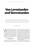 Vorschauseite 1: Von Lernstunden und Sternstunden