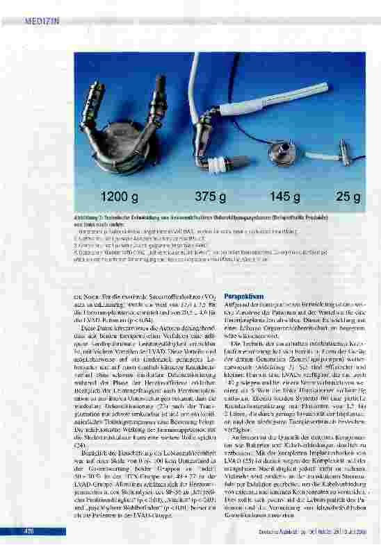 Vorschauseite 6: Situation der Herztransplantation und Weiterentwicklung von Kunstherzen