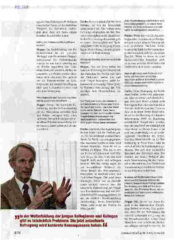 Vorschauseite 2: „Die heimliche Rationierung muss endlich aufhören