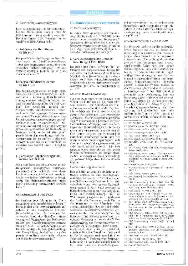 Vorschauseite 3: Die Entwicklung des Betreuungsrechts bis Anfang Juni 2009