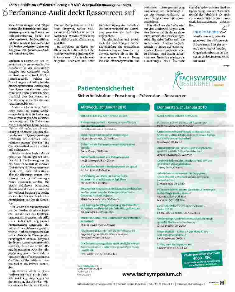 Vorschauseite 1: Perfomance-Audit deckt Ressourcen auf