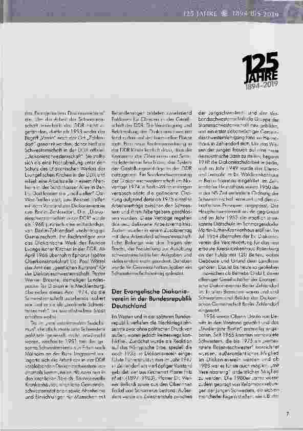 Vorschauseite 6: 125 JAHRE Evangelischer Diakonieverein Berlin-Zehlendorf e.V.
