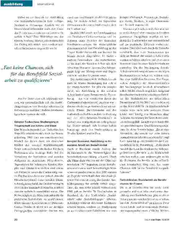 Vorschauseite 2: Es fehlt an Traditionen und Standards