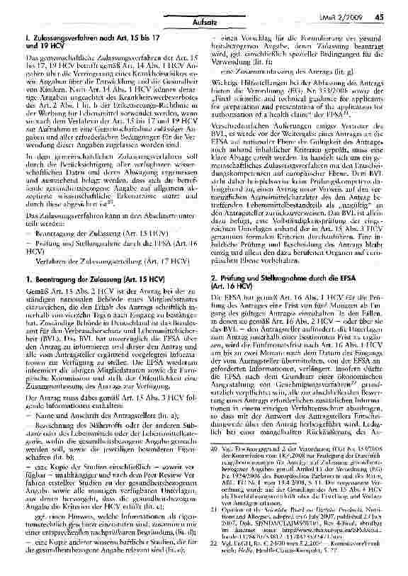 Vorschauseite 5: Health Claims Verordnung (Teil 1)