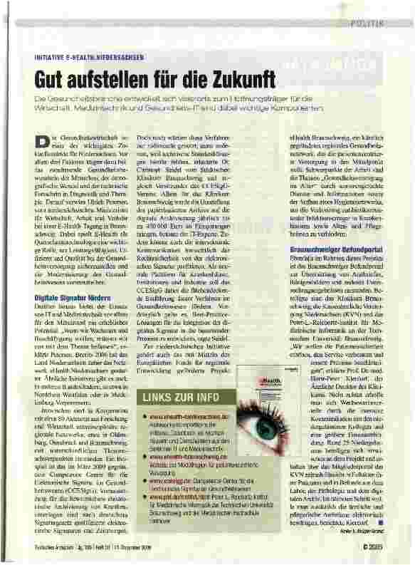 Vorschauseite 1: Gut aufstellen für die Zukunft