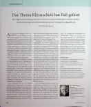 Vorschauseite 1: Das Thema Klimaschutz hat Fuß gefasst.