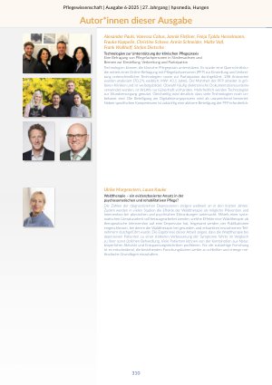 Vorschauseite 4: Pflegewissenschaft 6-2025 ganzes Heft