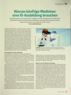 Vorschauseite 1: Warum künftig Mediziner eine KI-Ausbildung brauchen