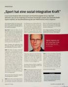 Vorschauseite 1: Sport hat eine sozial-integrative Kraft.